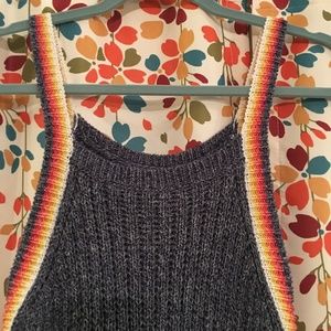 AMERICAN EAGLE Blue Sweater Tank Sz S